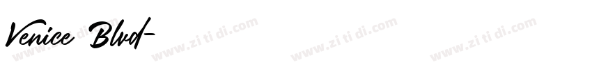 Venice Blvd字体转换